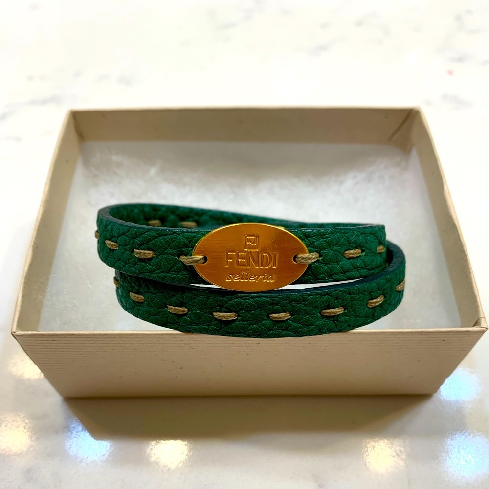 Authentic Fendi Selleria Double Wrap Bracelet!